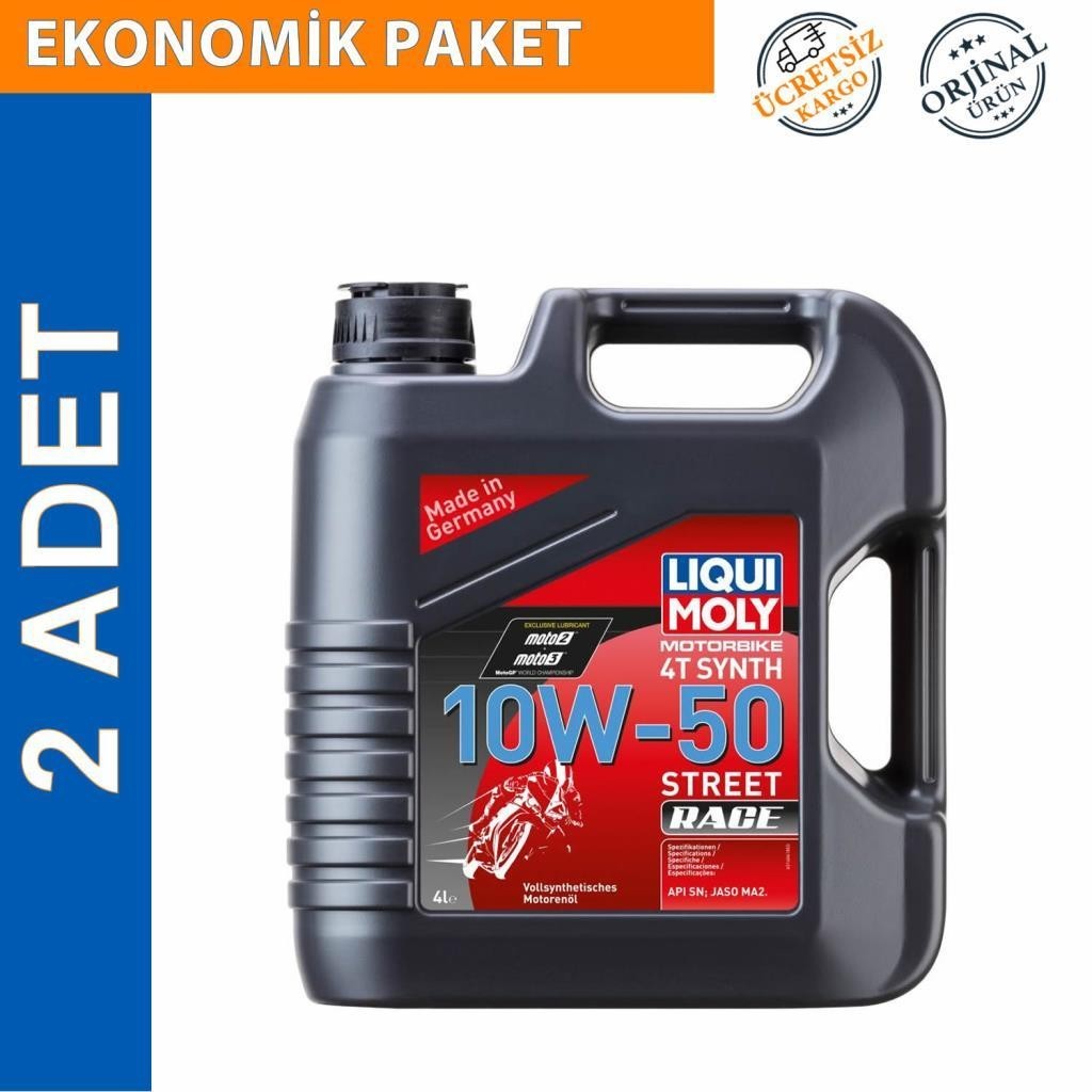 Liqui Moly 10W-50 4T Street Race 4 Lt Motosiklet Yağı (2 Adet) (1686)