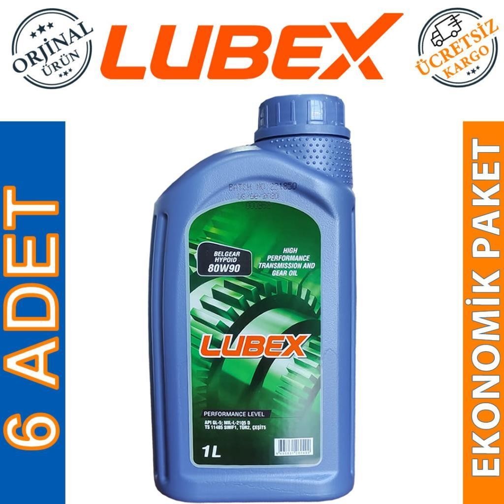 Lubex Mitras AX HYP 80W90 1 Lt Şanzıman Yağı (6 Adet)