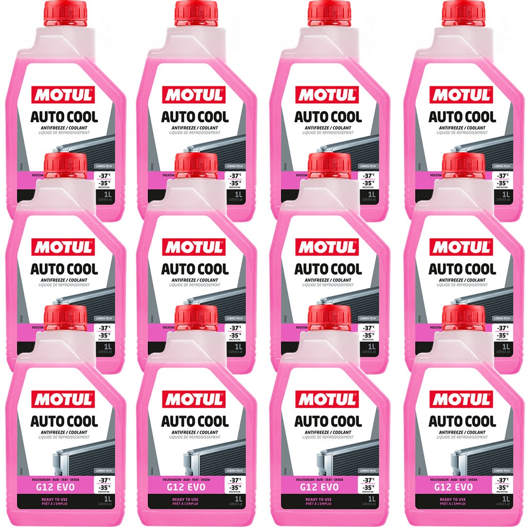 Motul Auto Cool G12 Evo 1 Lt Kırmızı Antifriz (12 Adet)