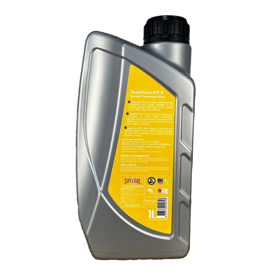 Speedol SpeedTrans ATF 6 1 Lt Sarı Otomatik Şanzıman Yağı