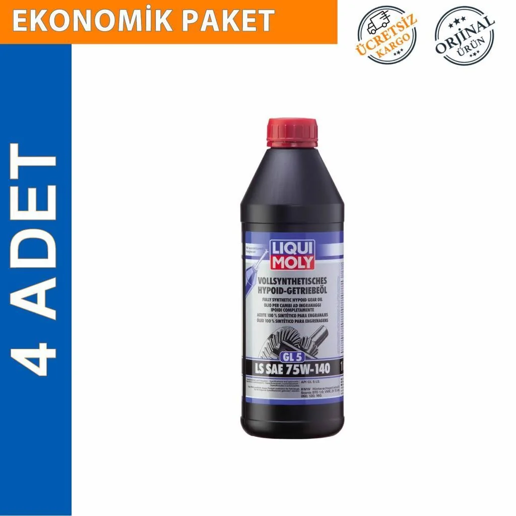 Liqui Moly GL5 LS SAE 75W140 1 Lt 4 Adet 4421 Fiyatı