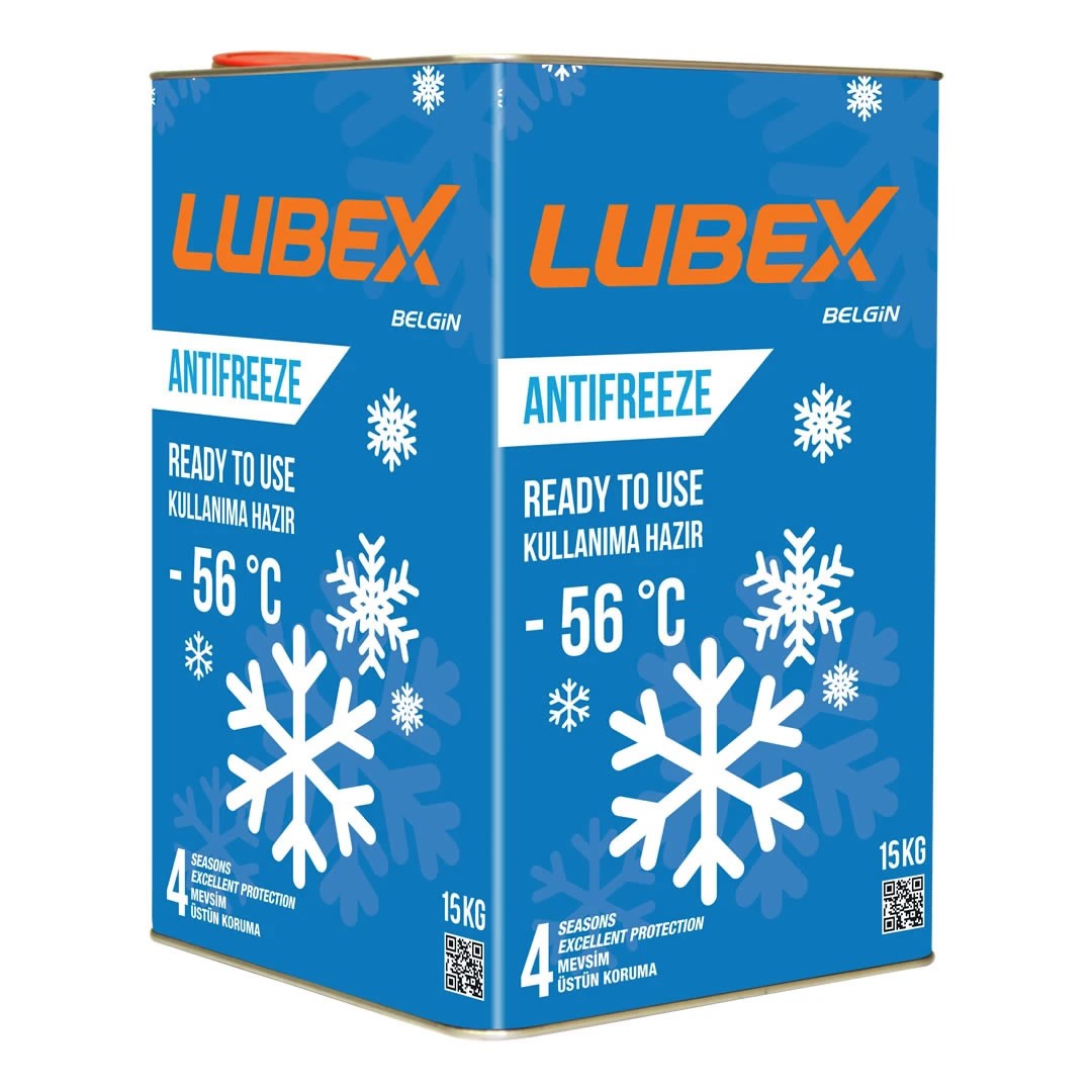Lubex Mavi Antifriz 15 Kg Kullanıma Hazır -56 Derece