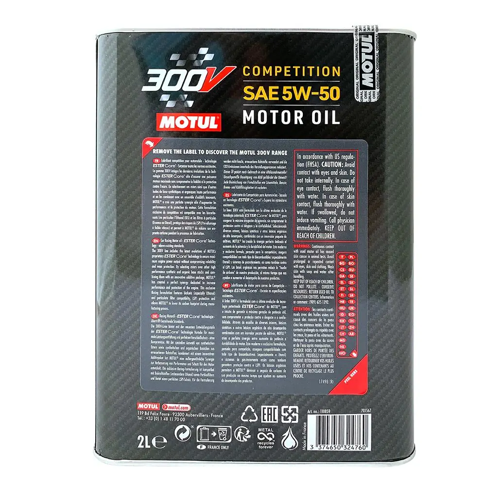 Motul 300V Competition 5W50 2 Lt Motor Yağı Fiyatı