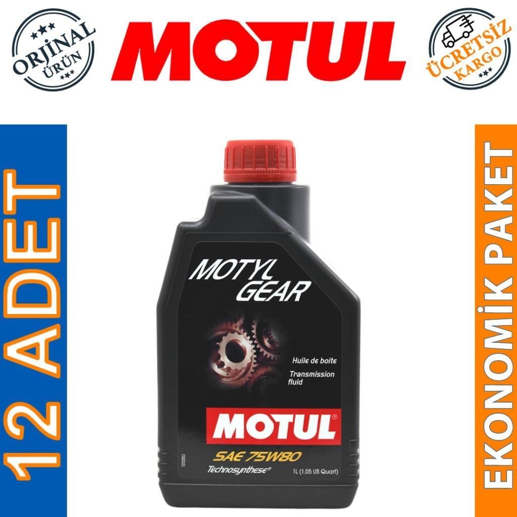 Motul Motylgear 75W80 1 Lt Manuel Şanzıman Yağı (12 Adet)