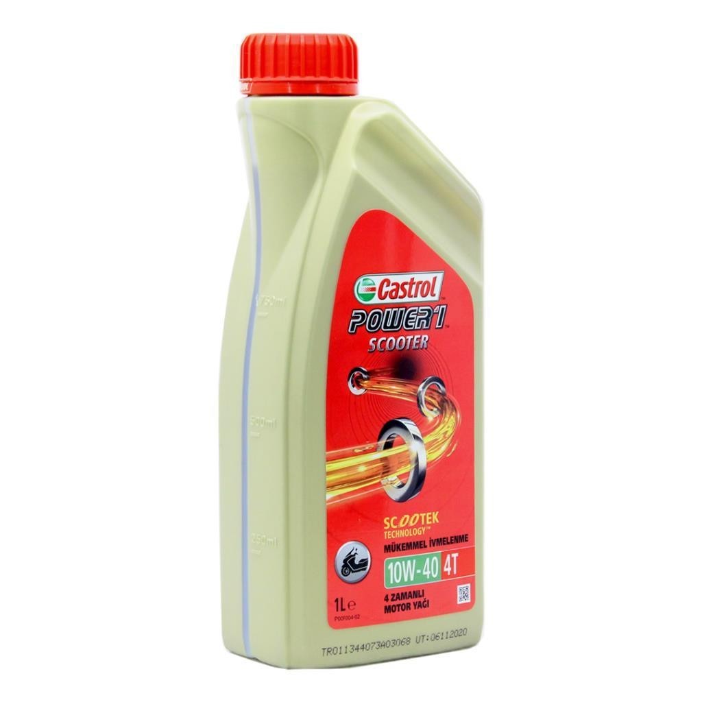 Castrol Power 1 Scooter 10W40 4T 1 Lt Motosiklet Yağı (4 Adet)