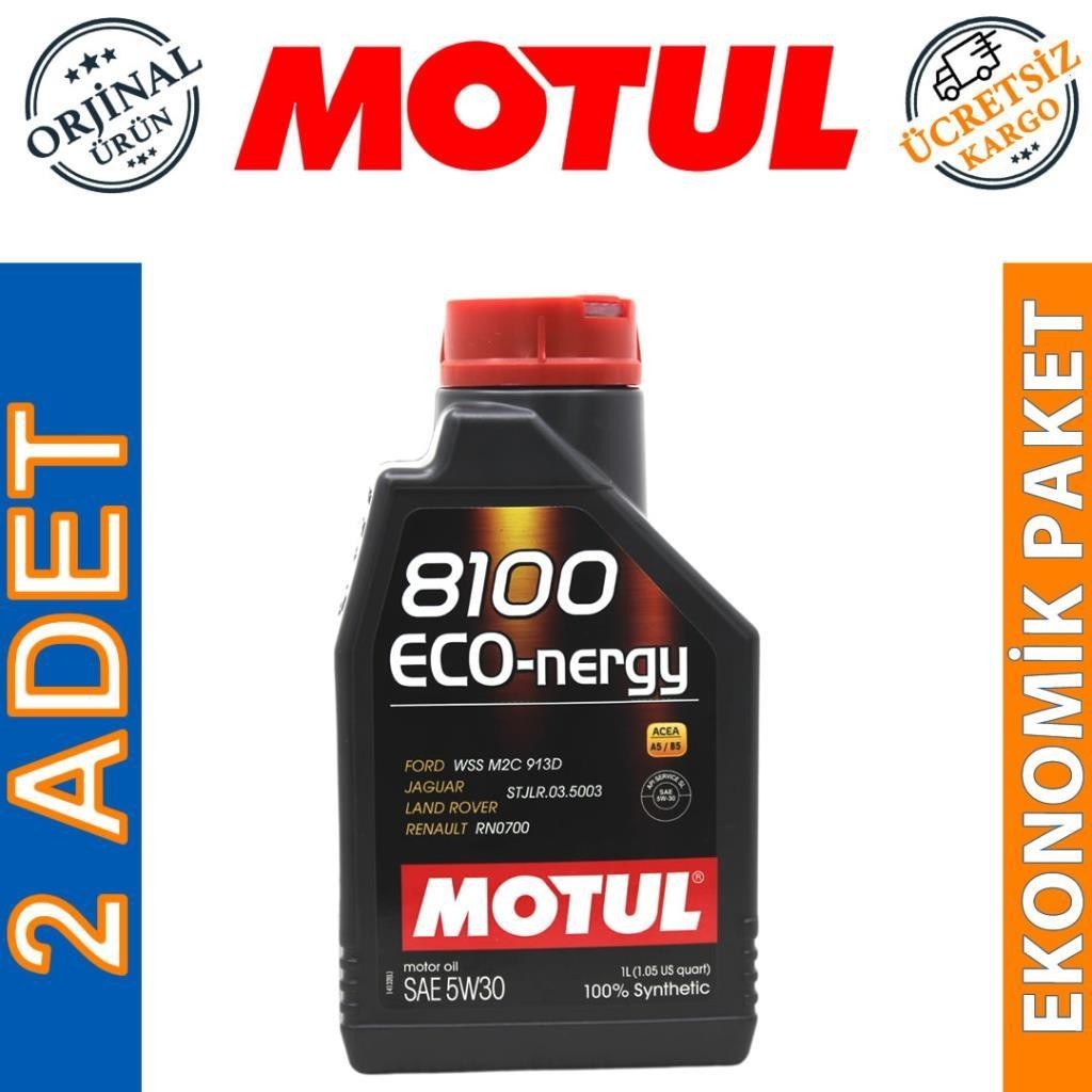 Motul 8100 Eco-Nergy 5W30 1 Lt Tam Sentetik Motor Yağı (2 Adet)