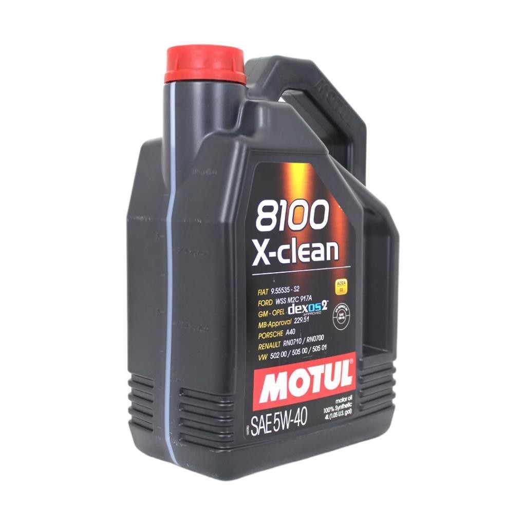 Motul 8100 X-Clean 5W40 4 Lt Tam Sentetik Motor Yağı (4 Adet)