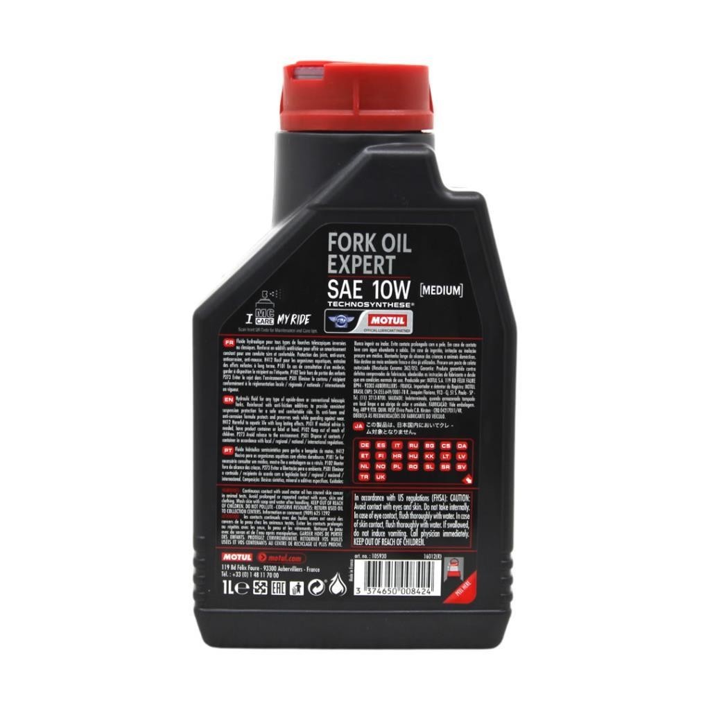 Motul Fork Oil Expert Medium 10W 1 Lt Amortisör Yağı (4 Adet)