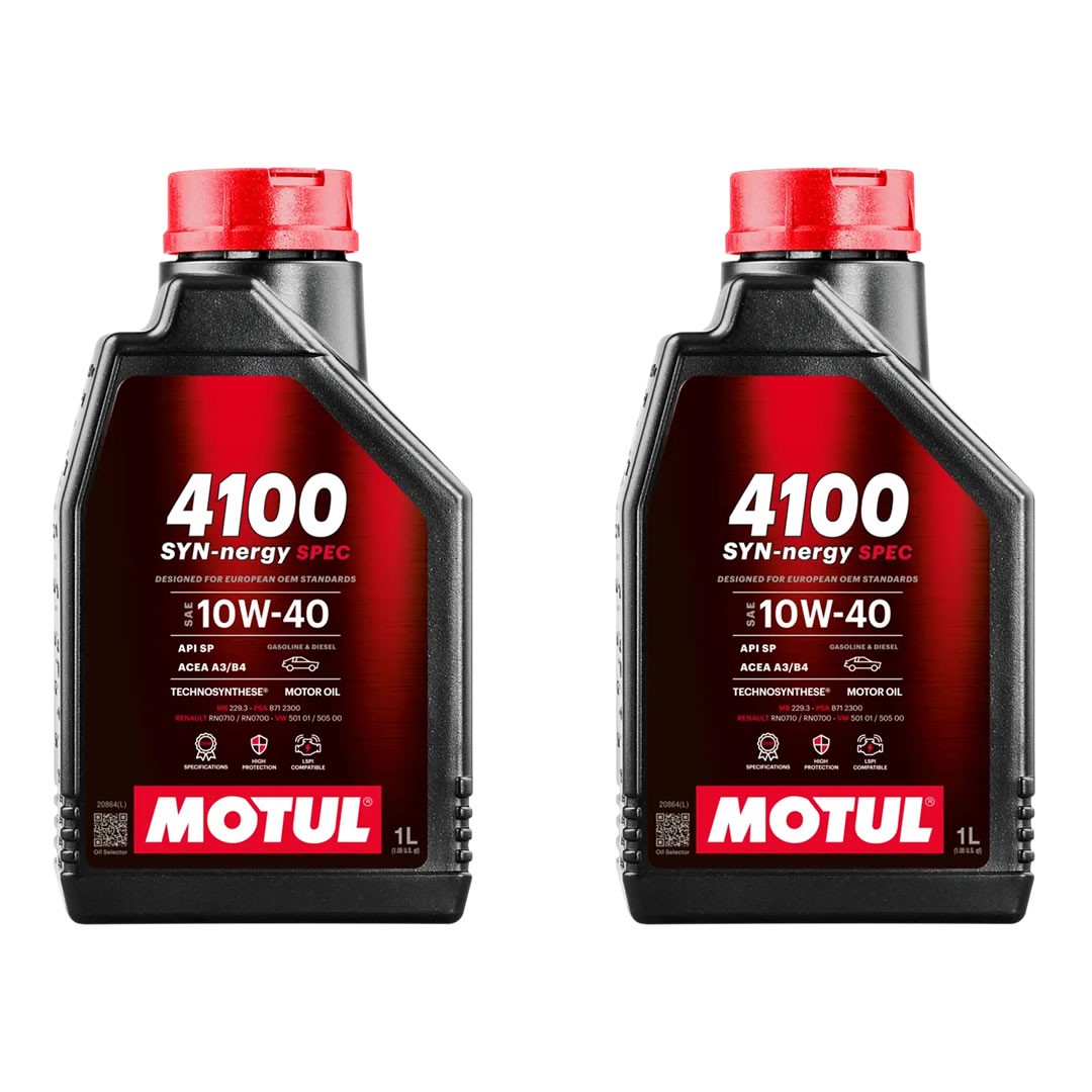 Motul 4100 SYN-nergy Spec 10W40 1 Lt Motor Yağı (2 Adet)