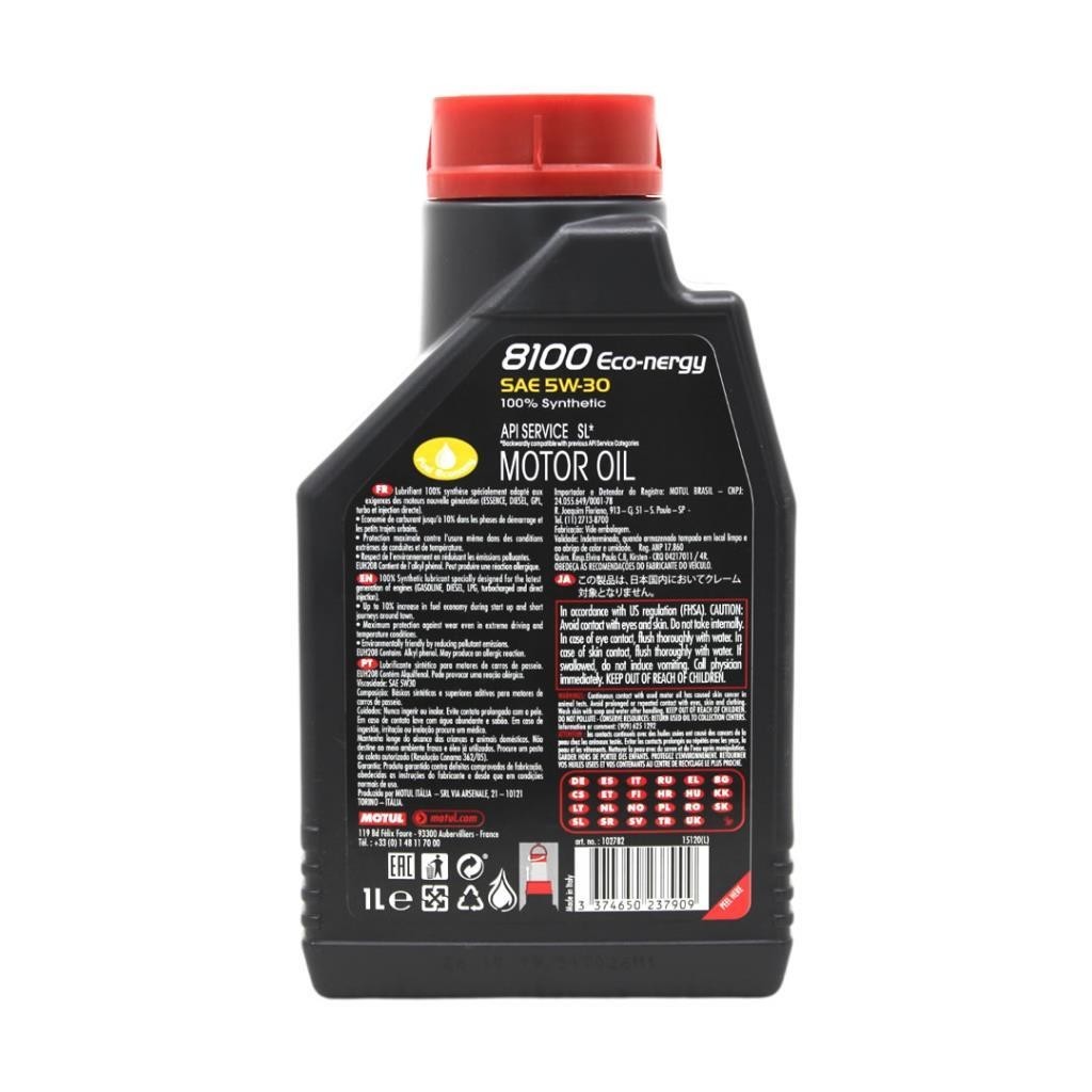 Motul 8100 Eco-Nergy 5W30 1 Lt Tam Sentetik Motor Yağı (6 Adet)