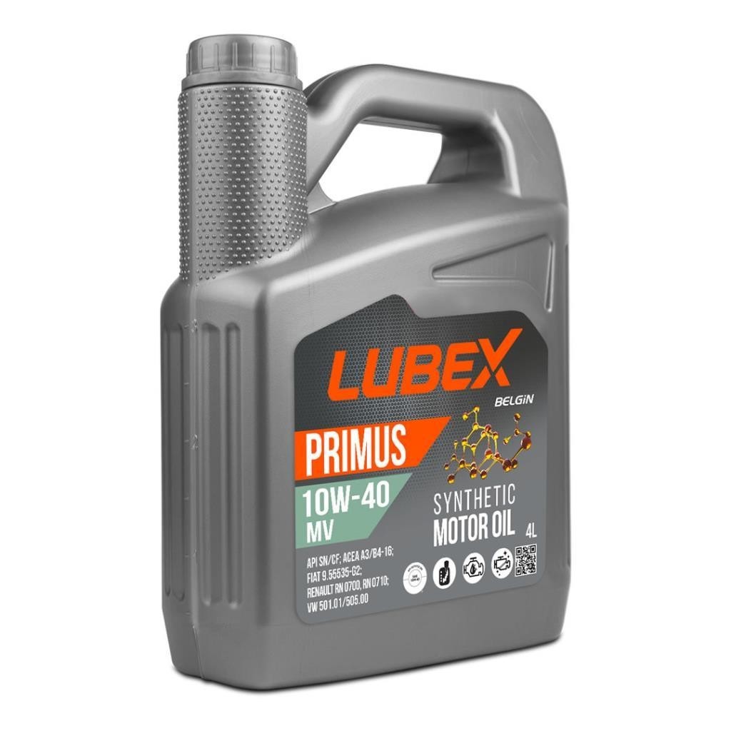 Lubex Primus MV 10W40 4 Lt Sentetik Motor Yağı (2 Adet)