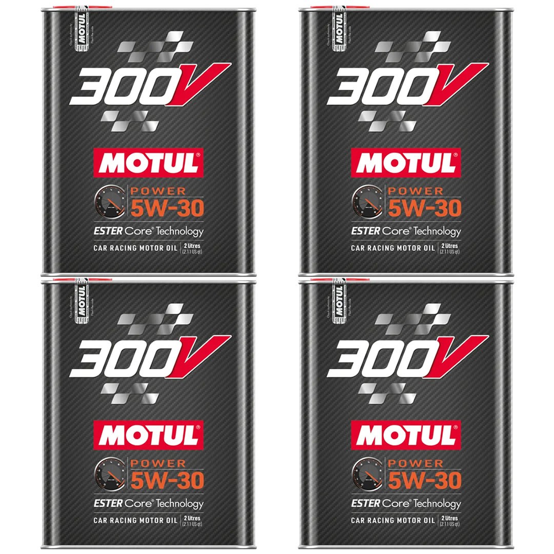 Motul 300V Power 5W30 2 Lt Tam Sentetik Motor Yağı (4 Adet)