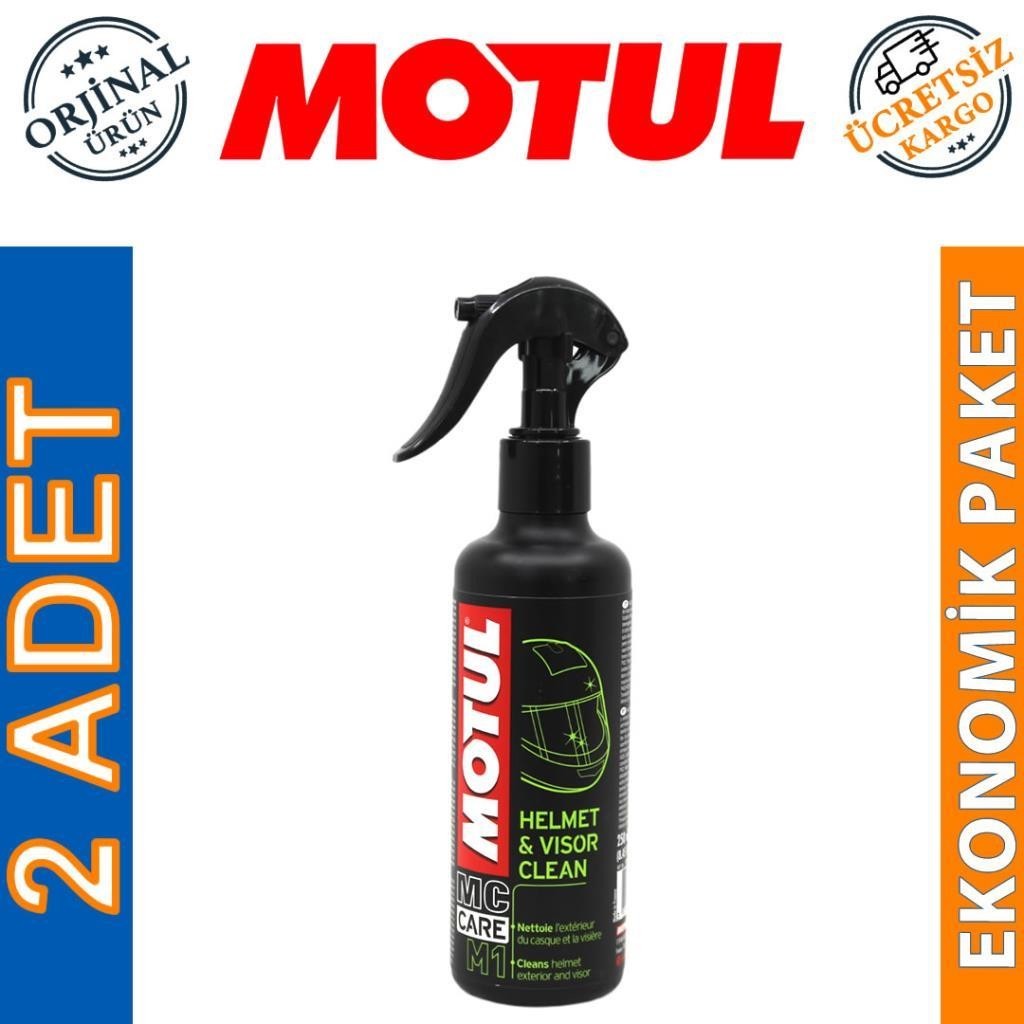 Motul M1 Kask ve Vizör Temizleme Sprey 250 Ml (2 Adet)