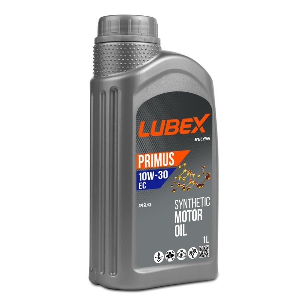 Lubex Primus EC 10W30 1 Lt Sentetik Motor Yağı (12 Adet)