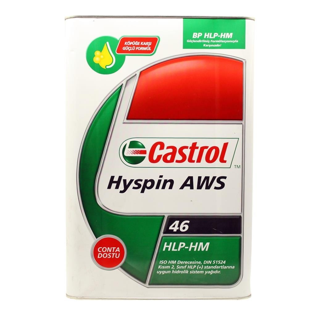 Castrol Hyspin AWS 46 15 Kg Hidrolik Sistem Yağı