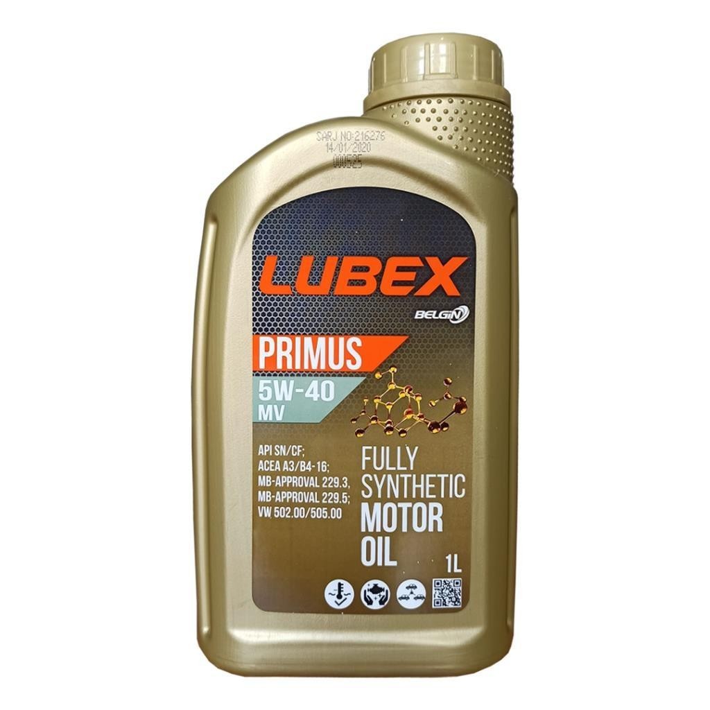 Lubex Primus MV 5W40 1 Lt Tam Sentetik Motor Yağı (6 Adet)