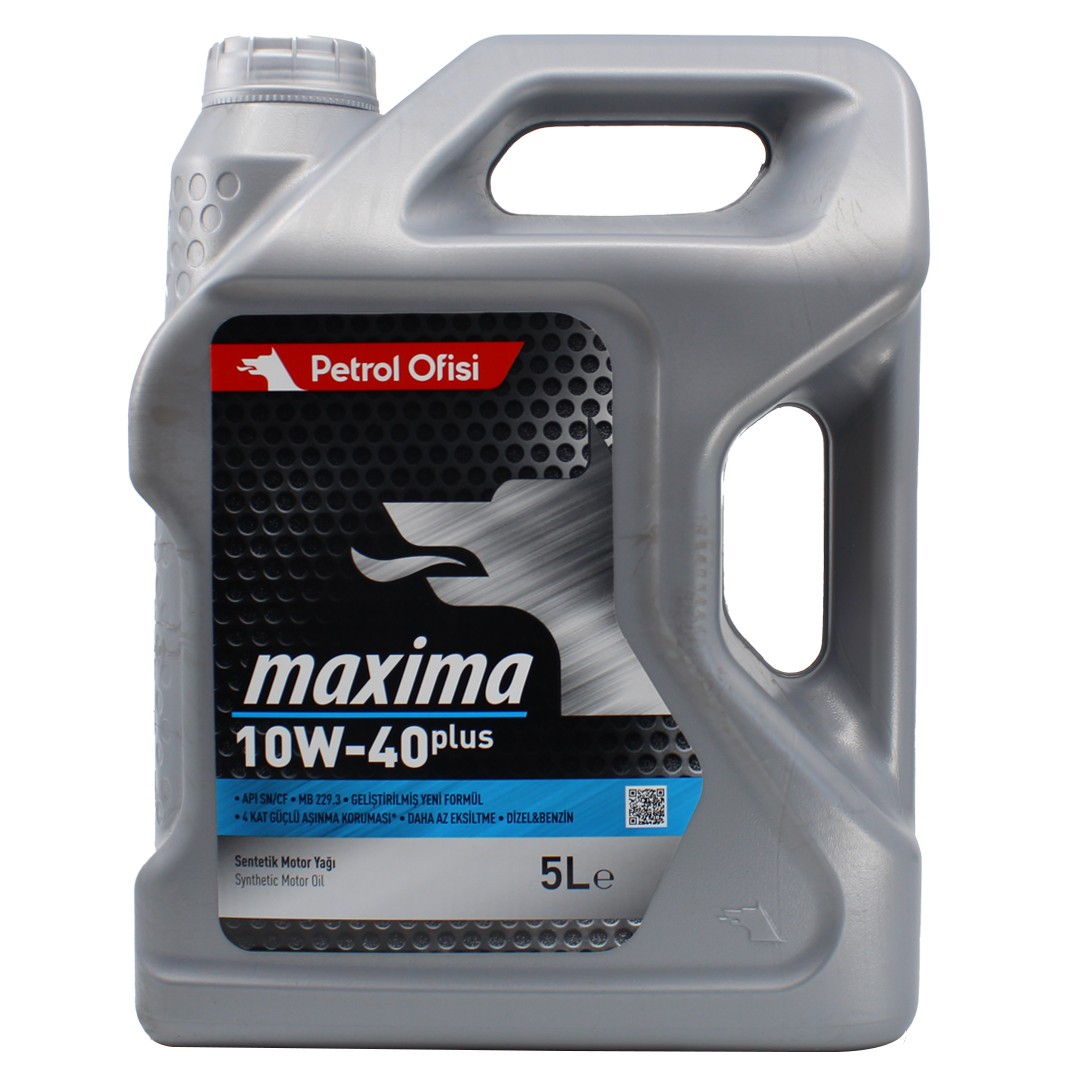 Petrol Ofisi Maxima Plus 10W40 5 Lt Sentetik Motor Yağı