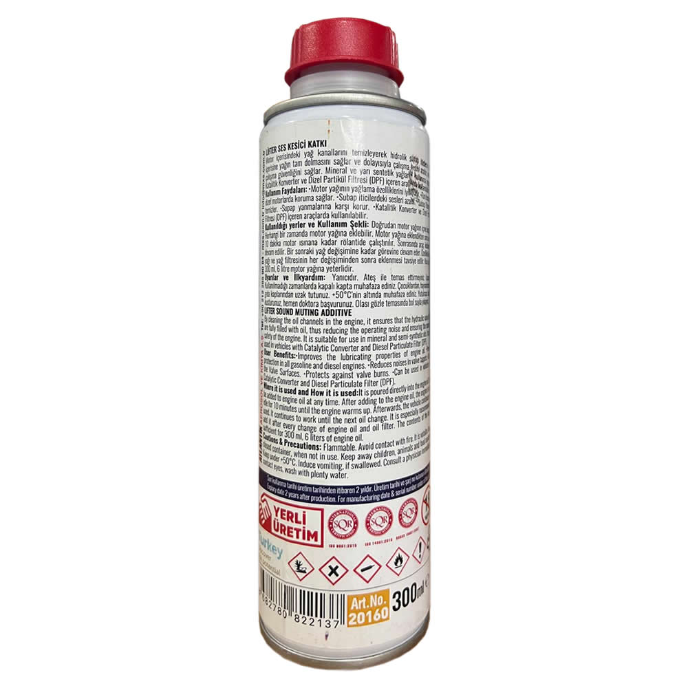 MxS Lifter Ses Kesici Katkı 300 Ml Subap İteceği