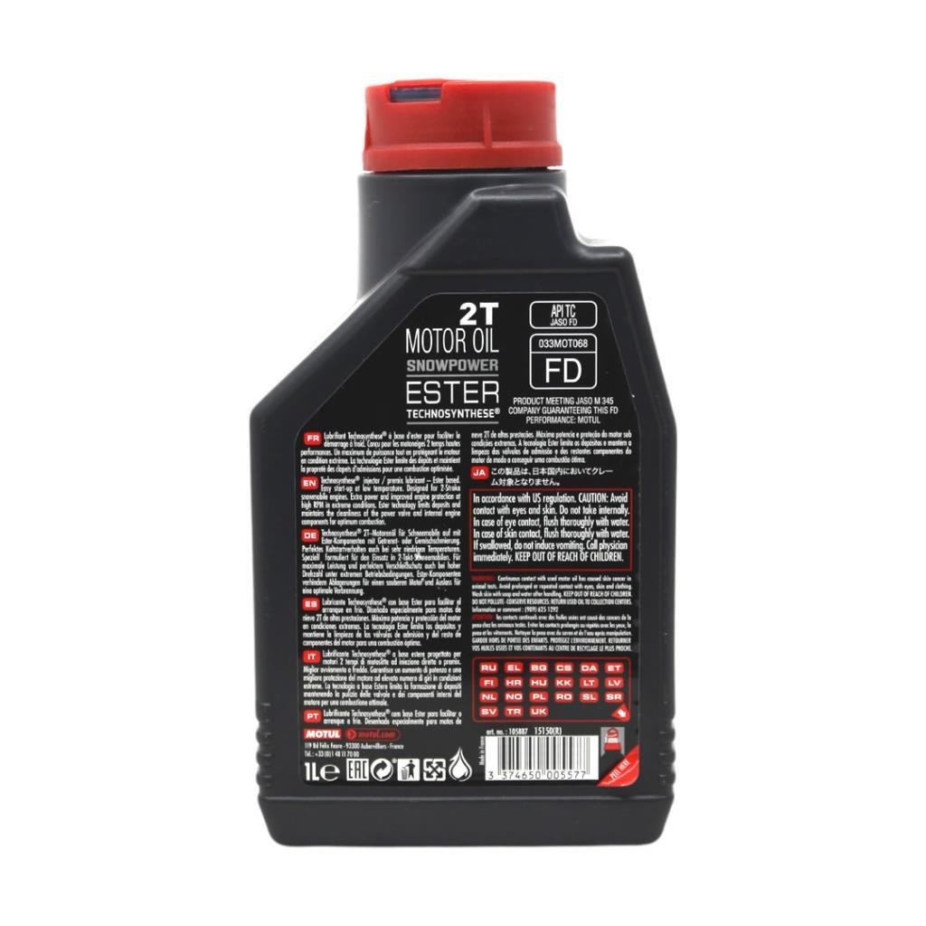 Motul SnowPower 2T 1 Lt 2 Zamanlı Kar Motosiklet Yağı (12 Adet)