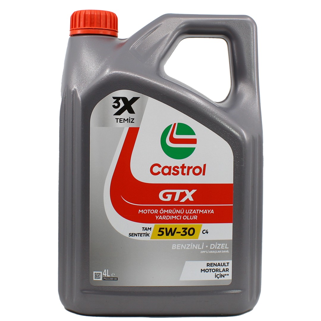 Castrol GTX 5W30 C4 4 Lt Partiküllü Motor Yağı