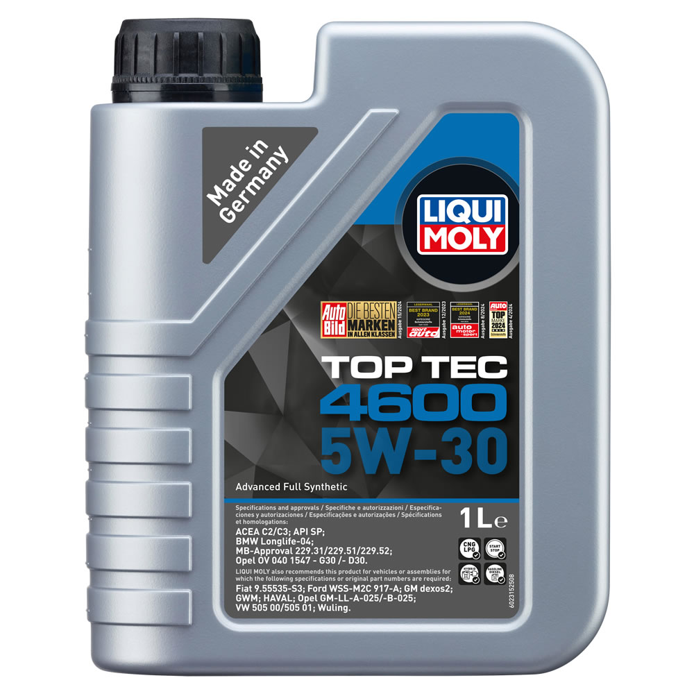Liqui Moly Top Tec 4600 5W30 1 Lt Tam Sentetik Motor Yağı (2315)