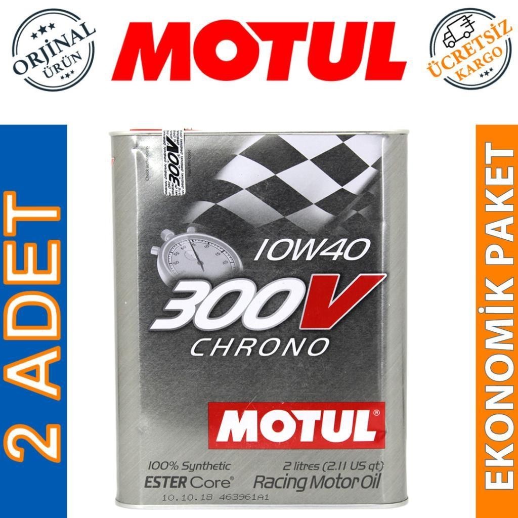 Motul 300V Competition 10W40 2 Lt Tam Sentetik Motor Yağı (2 Adet)