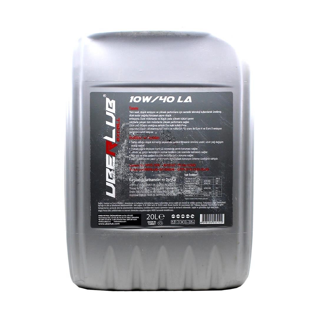 Uberlub Excell Plus 10W40 20 Lt Ağır Dizel Motor Yağı