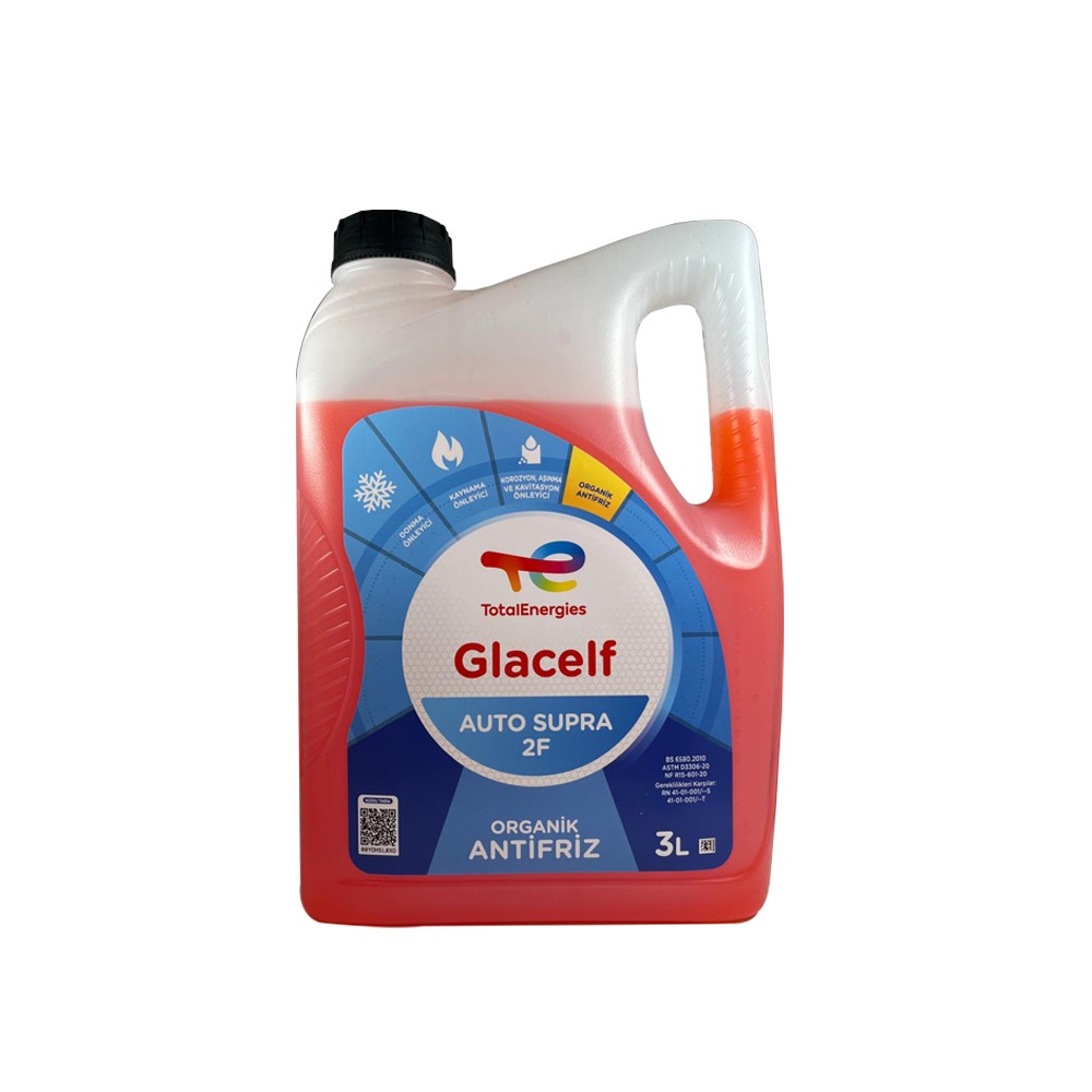 Total Glacelf Auto Supra 2F 3 Lt Organik Kırmızı Antifriz