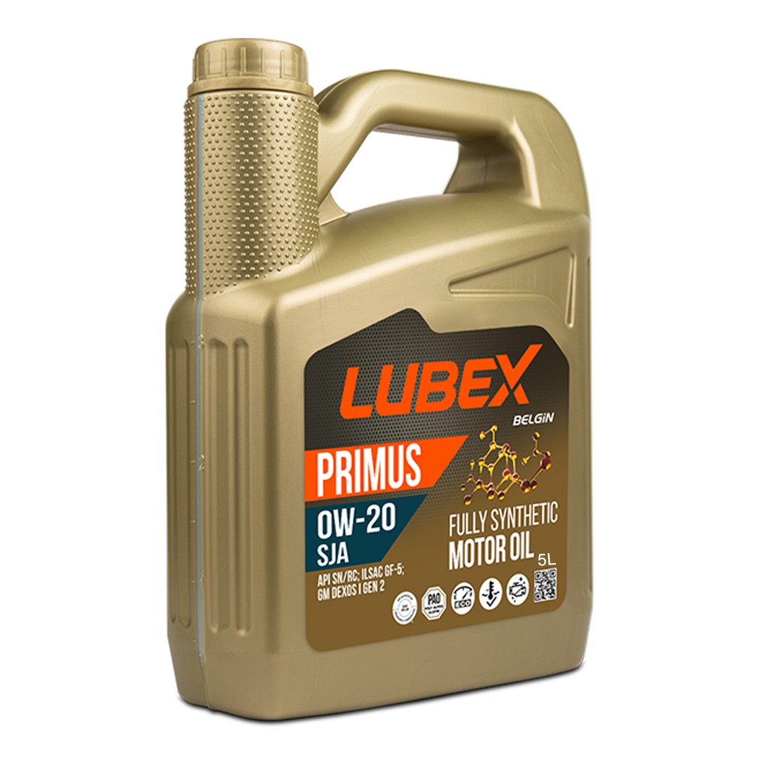 Lubex Primus SJA 0W20 5 Lt Tam Sentetik Motor Yağı