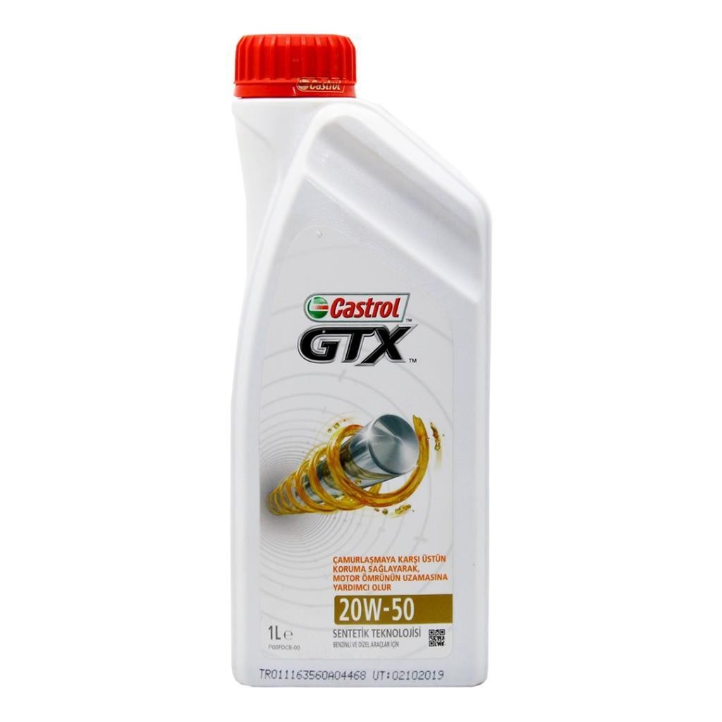 Castrol GTX 20W50 1 Lt Sentetik Motor Yağı