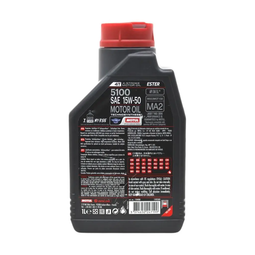 Motul 5100 15W50 4T 1 Lt Motosiklet Yağ 4 Adet Fiyatı