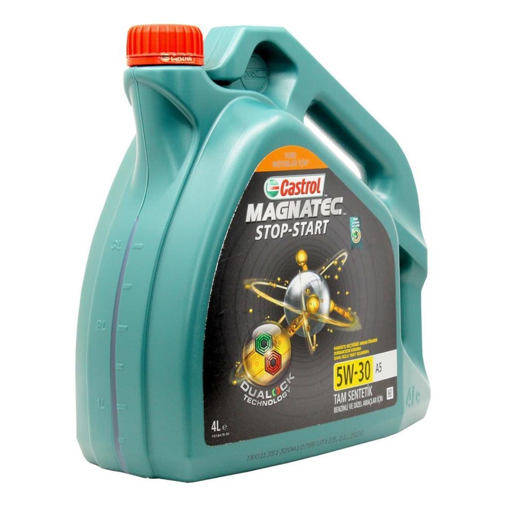 Castrol Magnatec Stop-Start 5W30 A5 4 Lt Tam Sentetik Motor Yağı (2 Adet)