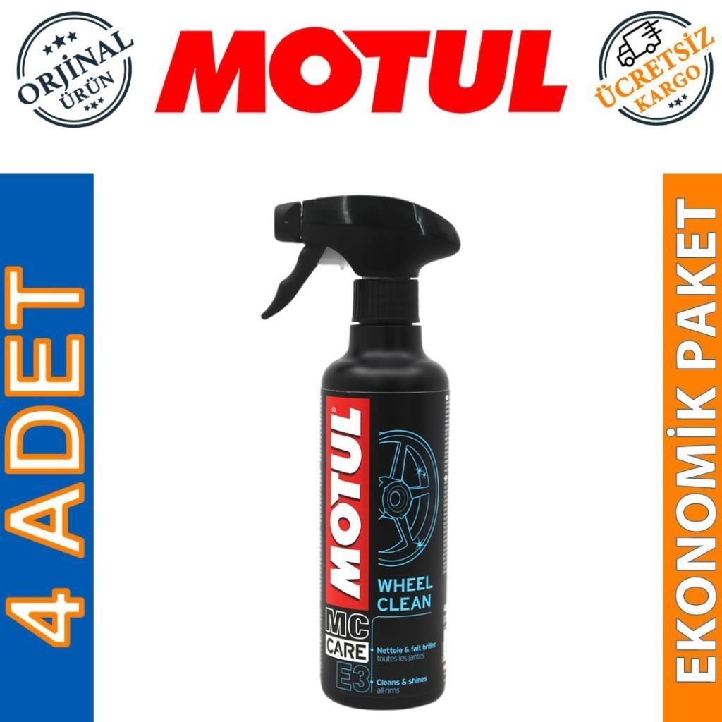 Motul E3 Wheel Clean Sprey 400 Ml Jant Temizleyici (4 Adet)