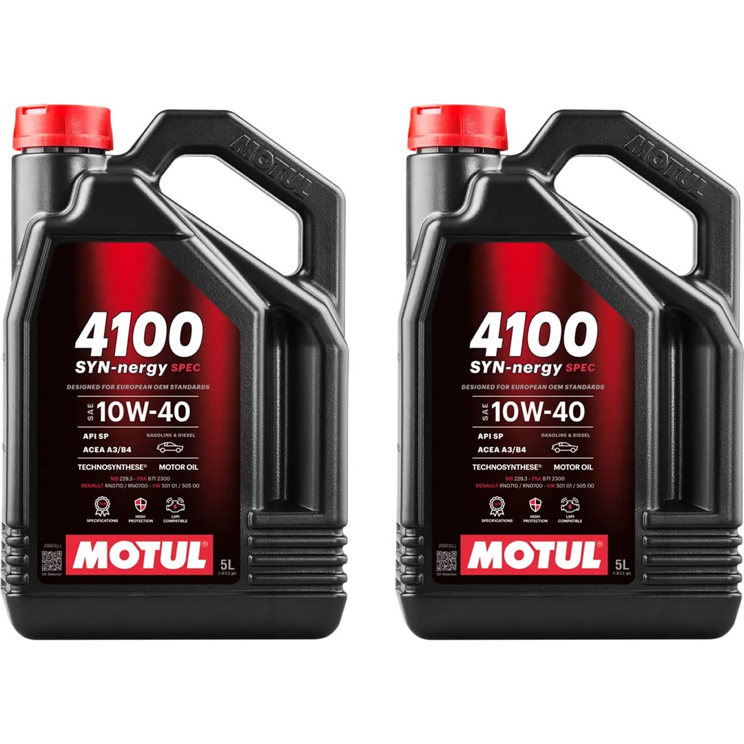 Motul 4100 SYN-nergy Spec 10W40 5 Lt Motor Yağı (2 Adet)