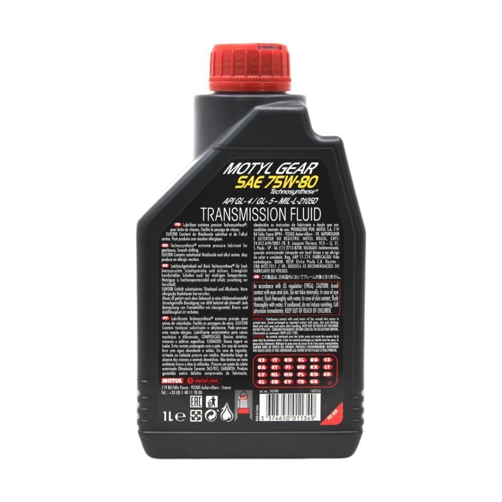 Motul Motylgear 75W80 1 Lt Manuel Şanzıman Yağı (4 Adet)