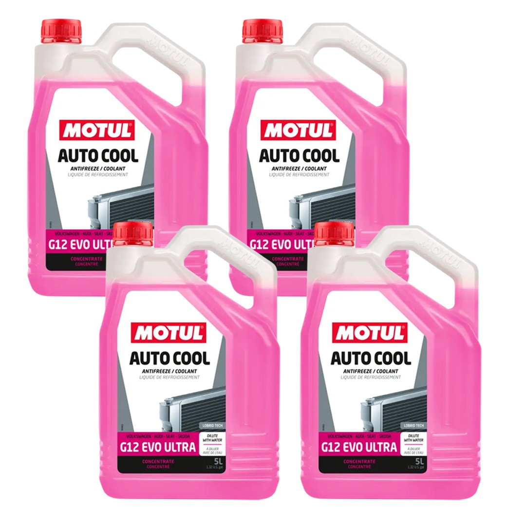 Motul Auto Cool G12 Evo Ultra 5 Lt Konsantre Kırmızı Antifriz (4 Adet)