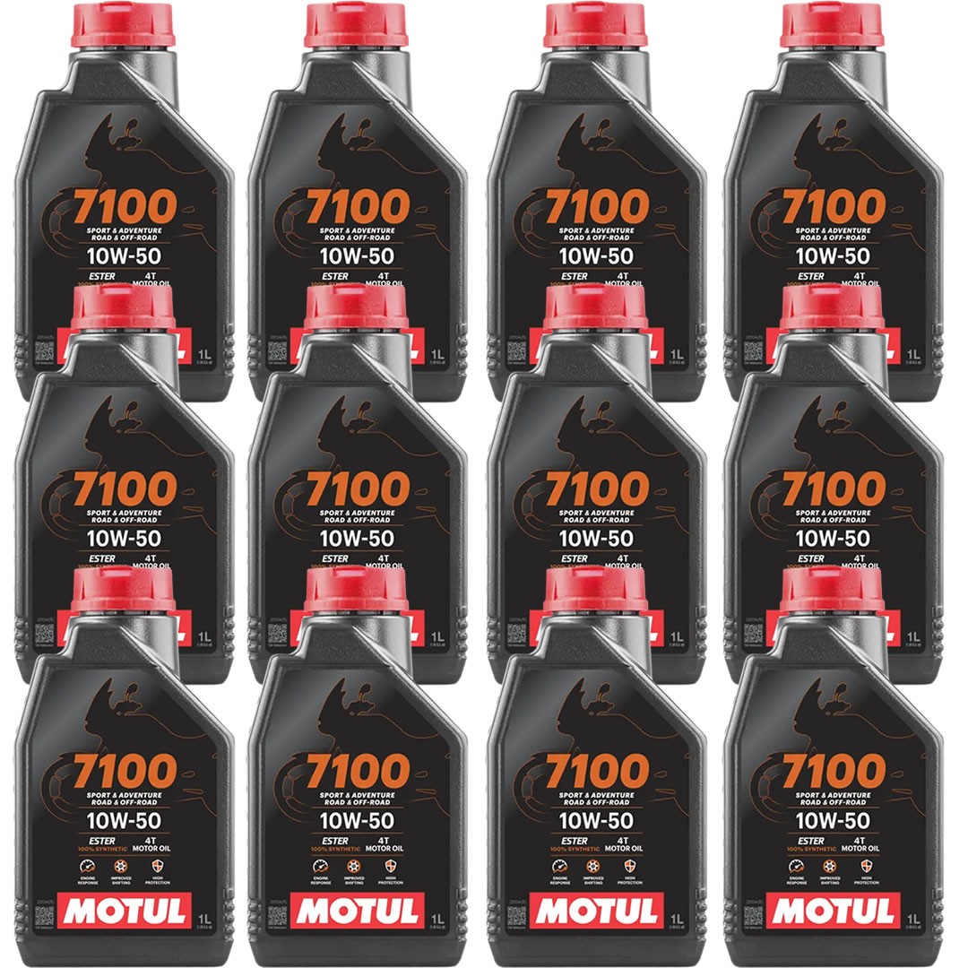Motul 7100 4T 10W50 1 Lt Motosiklet Yağı (12 Adet)