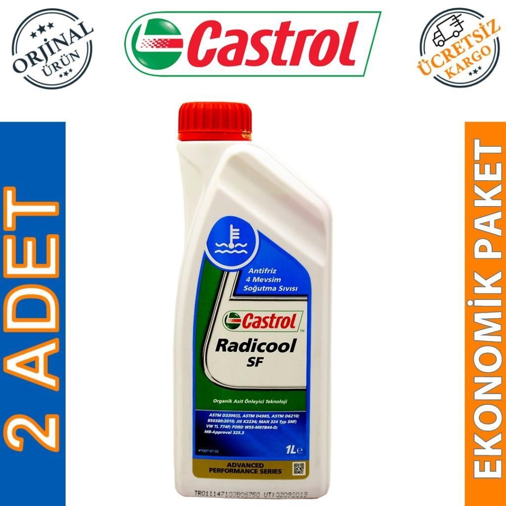 Castrol Radicool SF Kırmızı Antifriz 1 Lt Fiyatı (2 Adet) | Oilmarkt