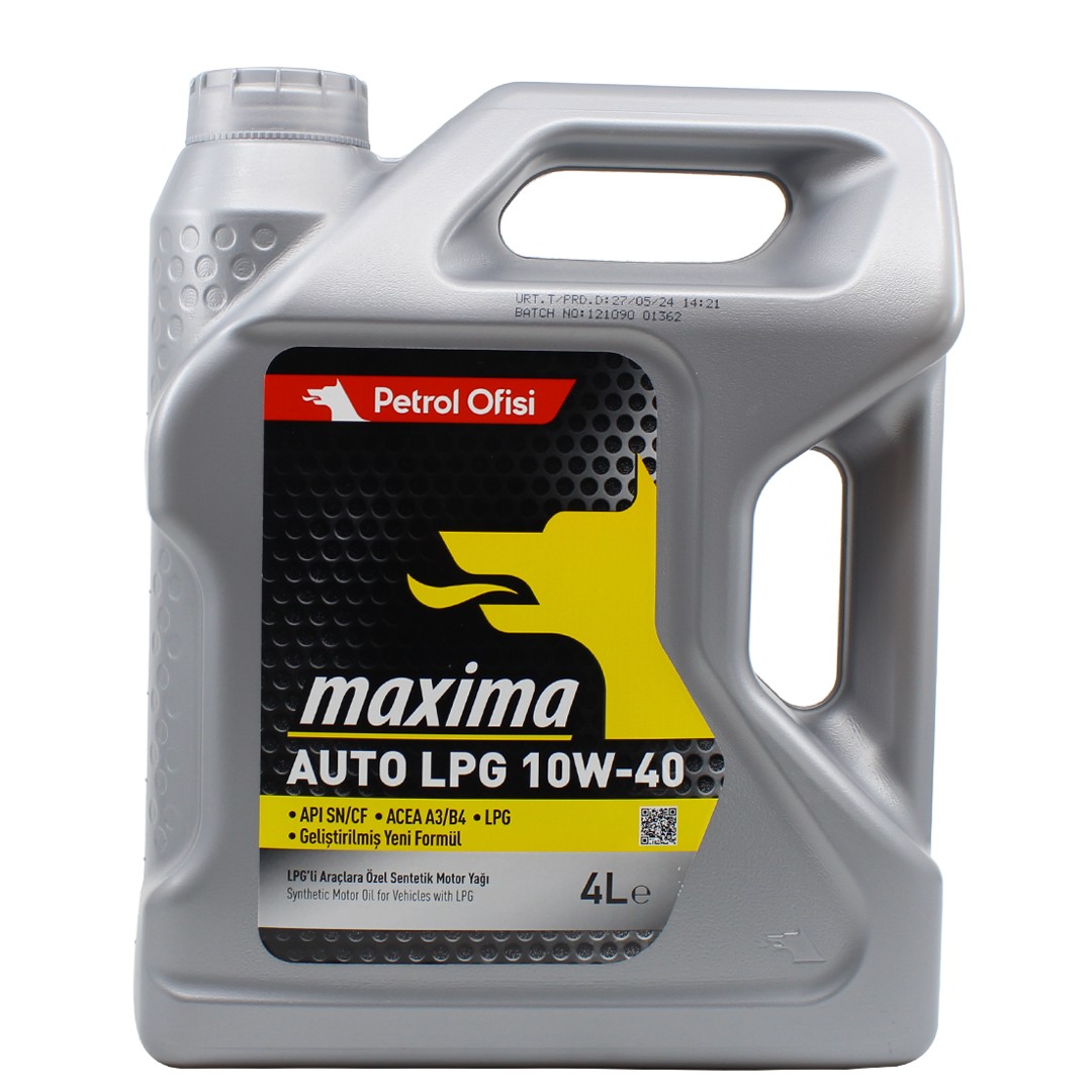 Petrol Ofisi Maxima Auto LPG 10W40 4 Lt Motor Yağı