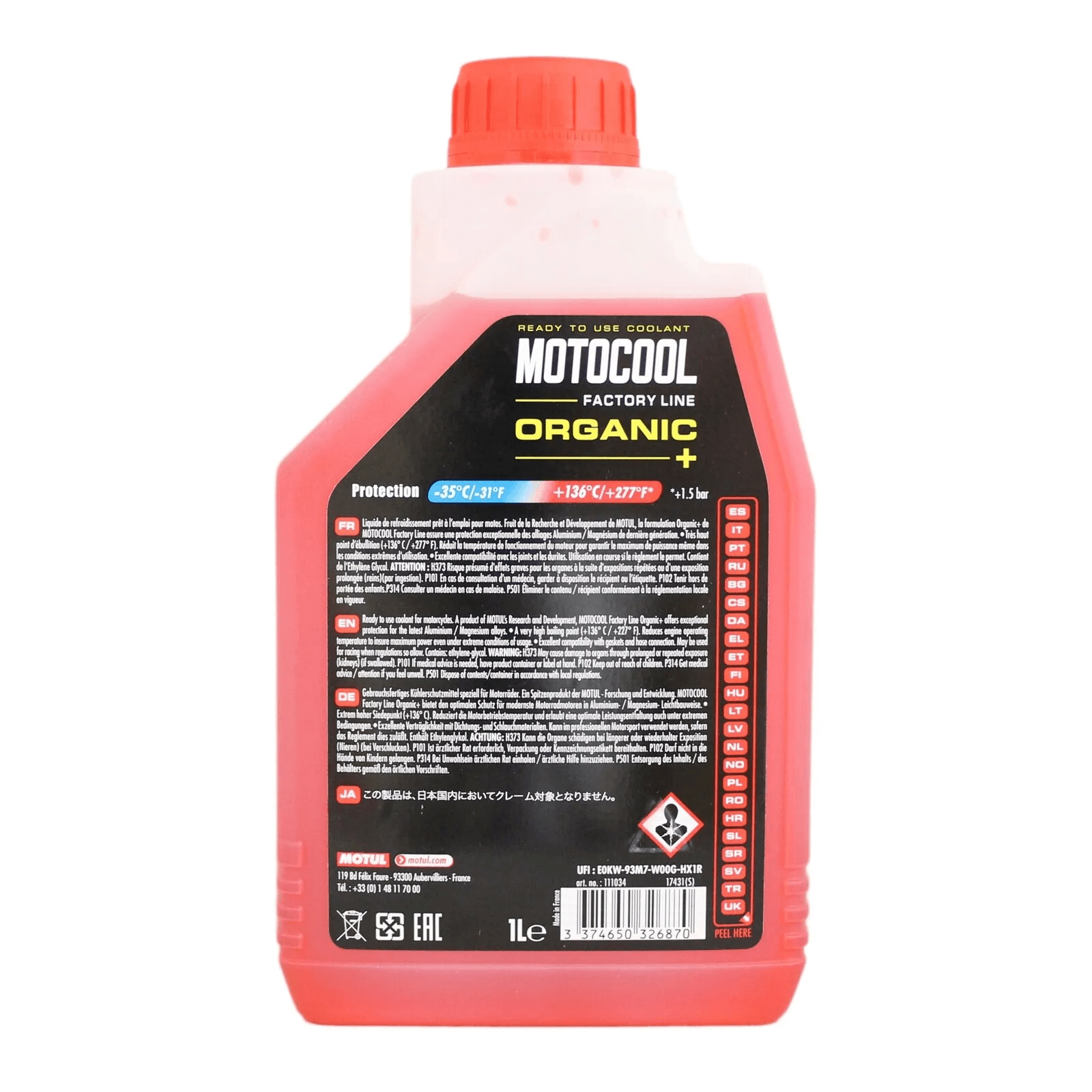 Motul Motocool Factory Line 1 Lt Motosiklet Soğutma Sıvısı