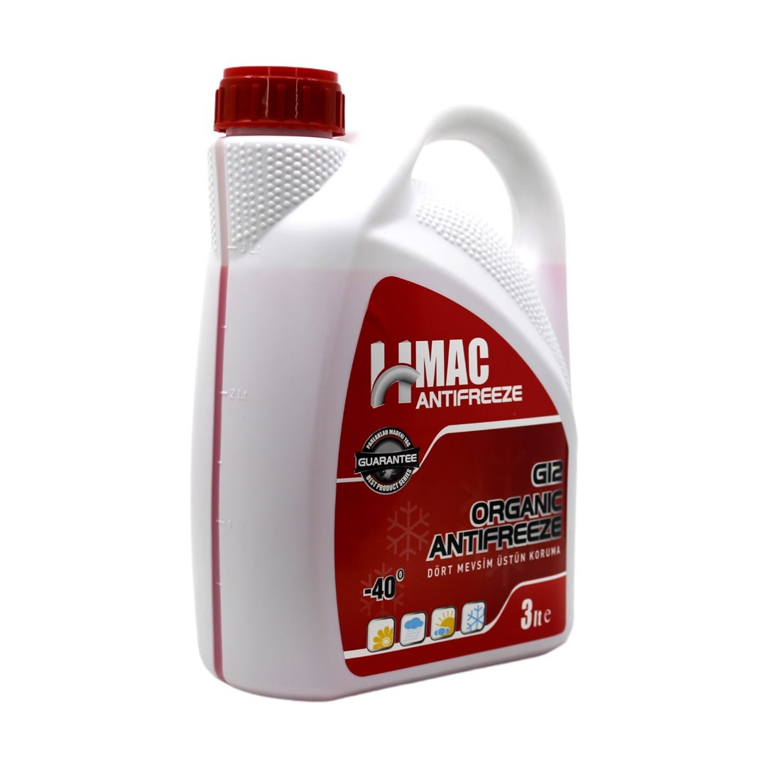 H-Mac Organik Kırmızı Antifriz 3 Lt -40 Derece