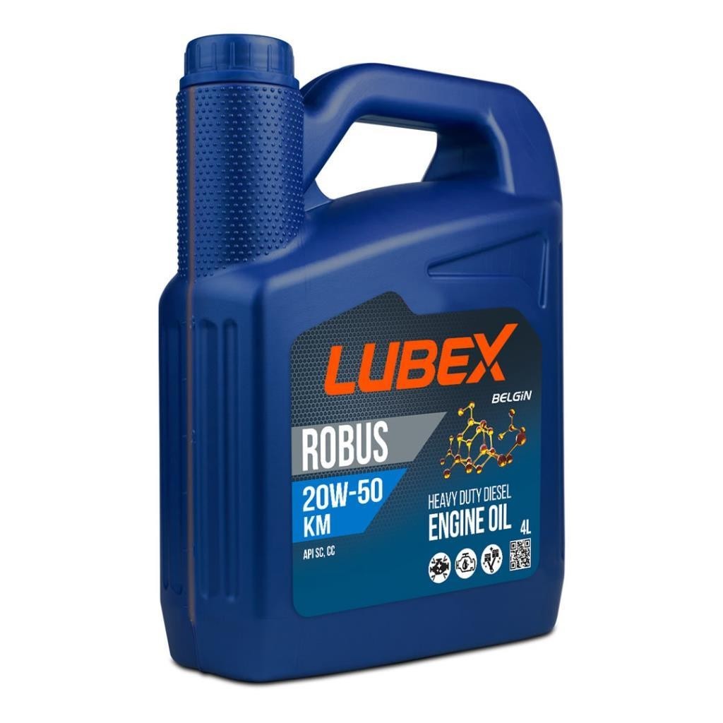 Lubex Robus KM 20W50 4 Lt Mineral Motor Yağı (4 Adet)