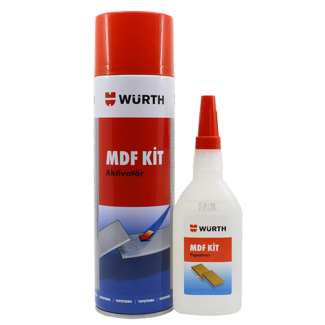 Würth MDF Kit Aktivatörü Hızlı Yapıştırıcı 100 Ml + 500 Ml