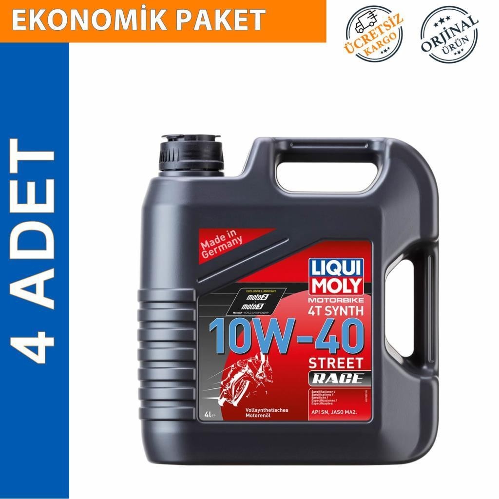 Liqui Moly 10W-40 4T Street Race 4 Lt Motosiklet Yağı (4 Adet) (20754)