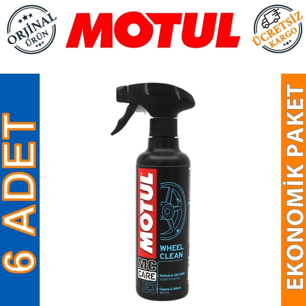 Motul E3 Wheel Clean Sprey 400 Ml Jant Temizleyici (6 Adet)