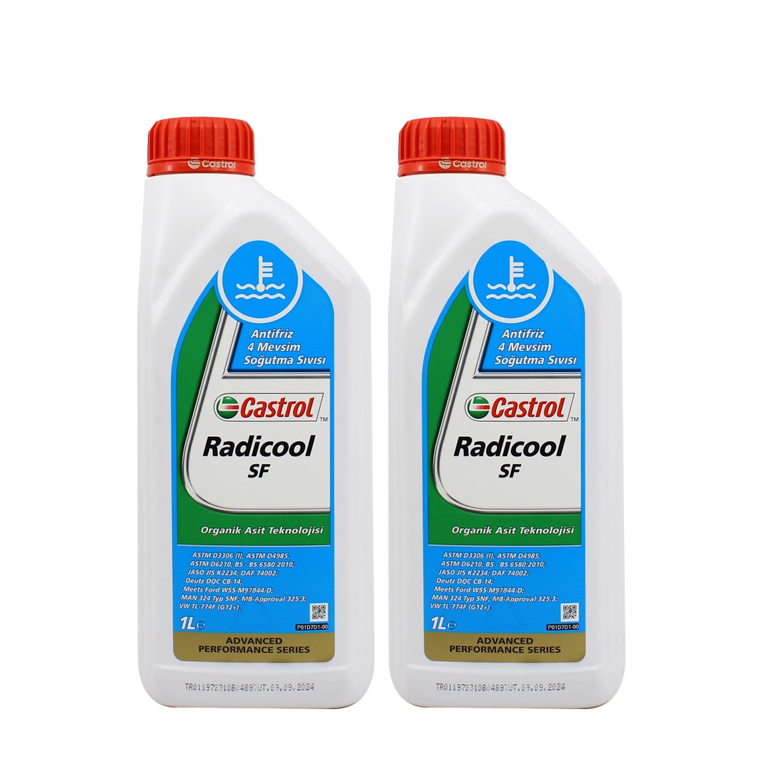 Castrol Radicool SF Konsantre Antifriz 1 Lt Kırmızı Antifriz (2 Adet)