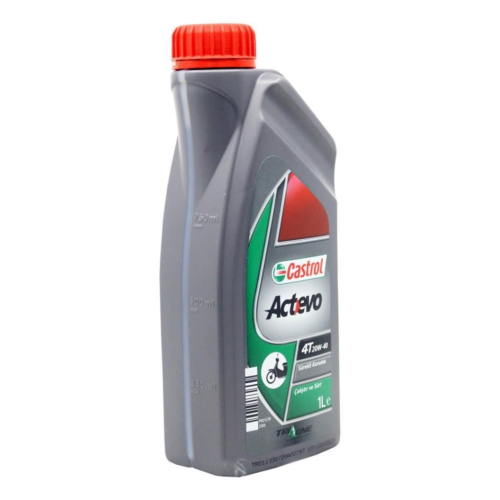 Castrol Actevo 20W40 4T 1 Lt 4 Zamanlı Motosiklet Yağı (6 Adet)