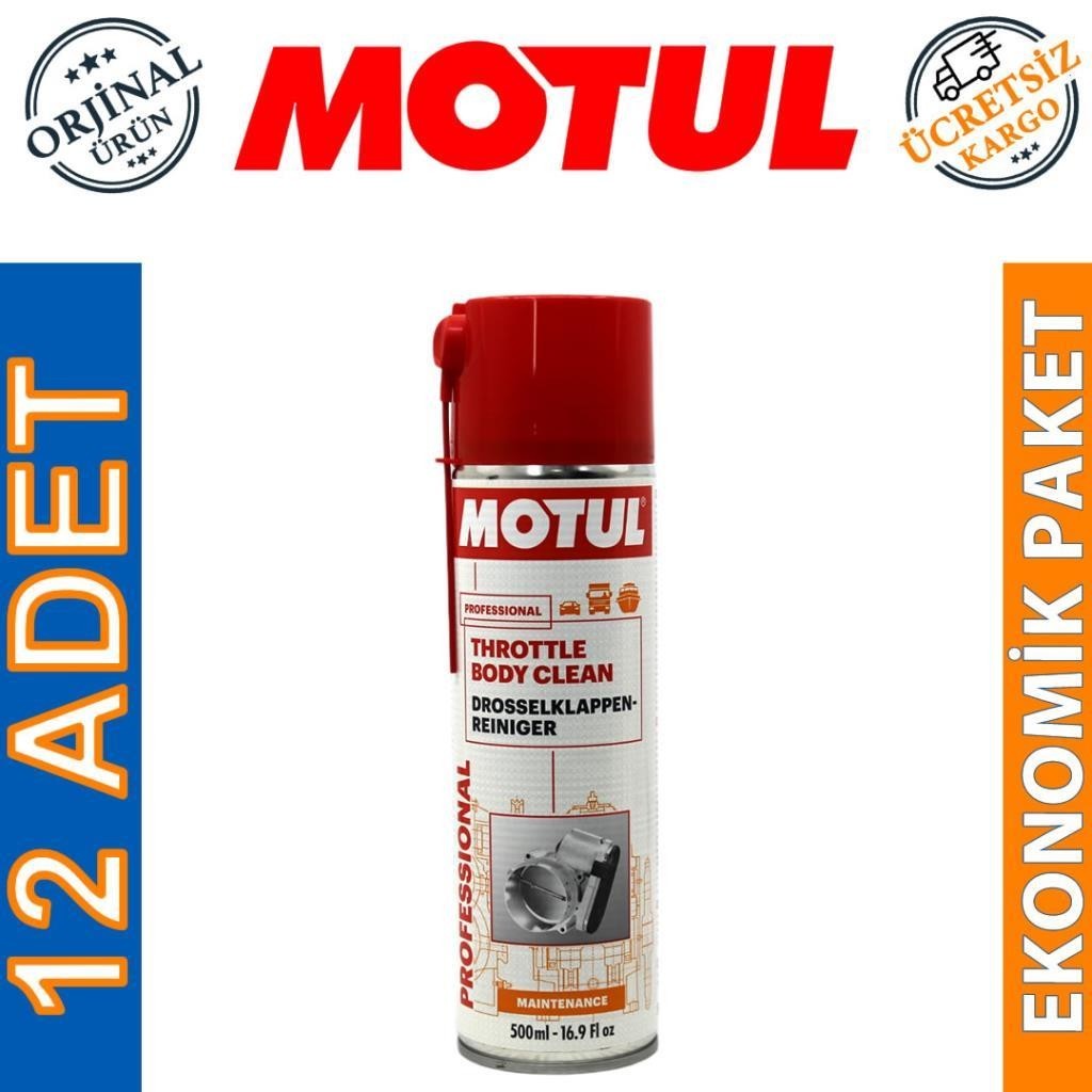 Motul Throttle Body Clean 500 Ml Gaz Kelebeği Temizleyici (12 Adet)