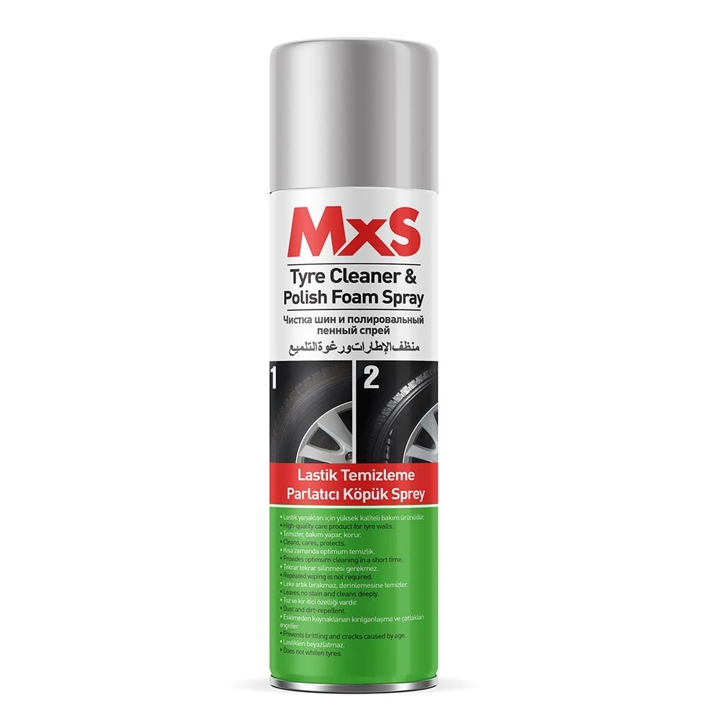 MxS Lastik Temizleme ve Parlatıcı Köpük Sprey 500 ml
