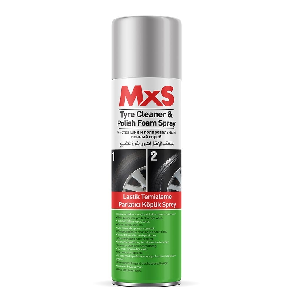 MxS Lastik Temizleme ve Parlatıcı Köpük Sprey 500 ml